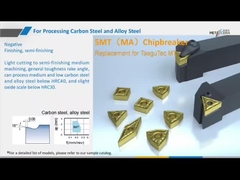 5ΜΤ Ημιτελή έως ελαχιστοποιημένη θραυστογλυφίδα για χάλυβα, κράμα χάλυβα, ανοξείδωτο χάλυβα