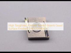 Ενθέματα τόρνευσης κεραμικού μετάλλου υψηλής αντοχής, καλή επιφάνεια φινιρίσματος CNGG120404L-C