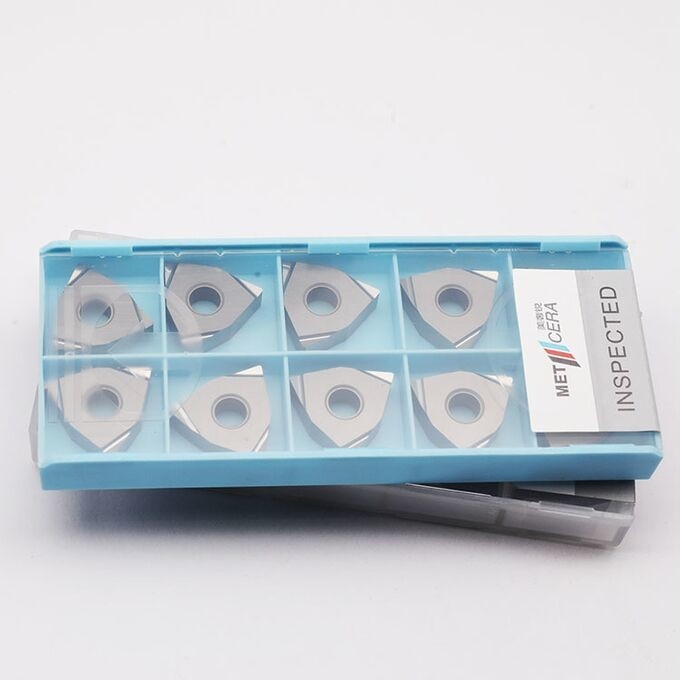 Τεχνική τελική επίστρωση PVD CNC Cermet Insert για την επεξεργασία χάλυβα Εισάγετε WNGG080404R-S