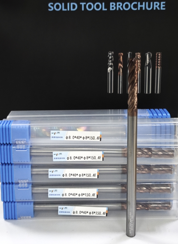 MPE4 Solid Carbide Long Flat Mill 4F Long End Mill Super Long Flute CNC Long Mill Cutter 8mm x 40 x 150mm Τύπος αποστολής DHL/FEDEX/TNT/UPS