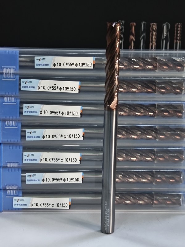 MPE4 Super Long Flute Solid Carbide Long Milling Cutter HRC55-HRC60 Δυνατότητα 4 Φλάουτο μακρύ τέρμα φ10.0 x 55 x φ10 x 150mm