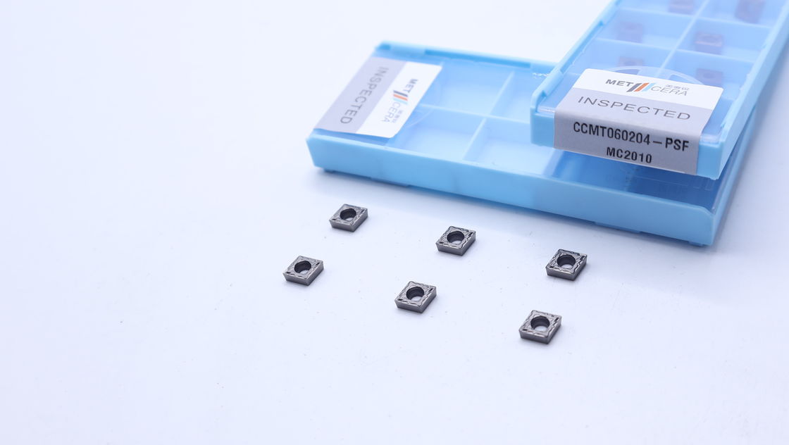 CCMT060204 CNC lathes indexable cermet turning insert για την τελική επεξεργασία χάλυβα και άλλων μετάλλων