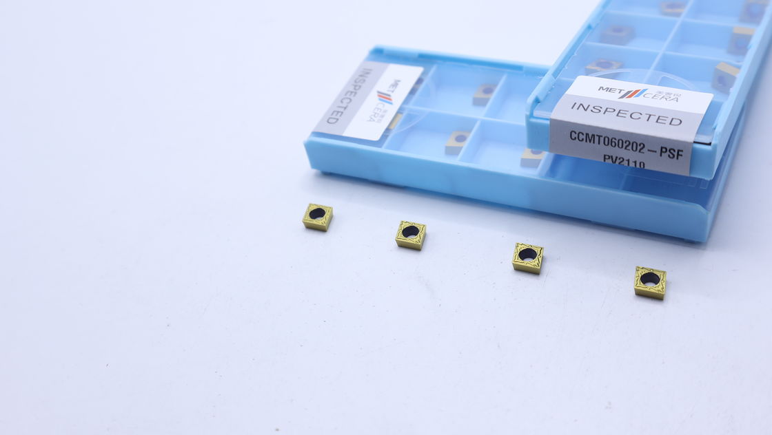 CCMT060202 CNC lathes indexable cermet turning insert για την τελική επεξεργασία χάλυβα και άλλων μετάλλων