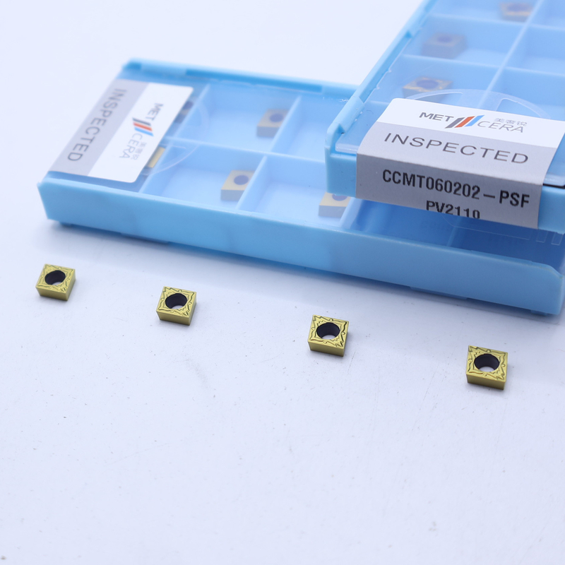 CCMT060202 Επικάλυπτο με PVD CNC Στρογγυλοτροφείο Δείκτης Σερμετικού Στρογγυλοτροφείου για το ημιτελές σχιστομετρητή για την επεξεργασία χάλυβα, χαμηλού κράματος