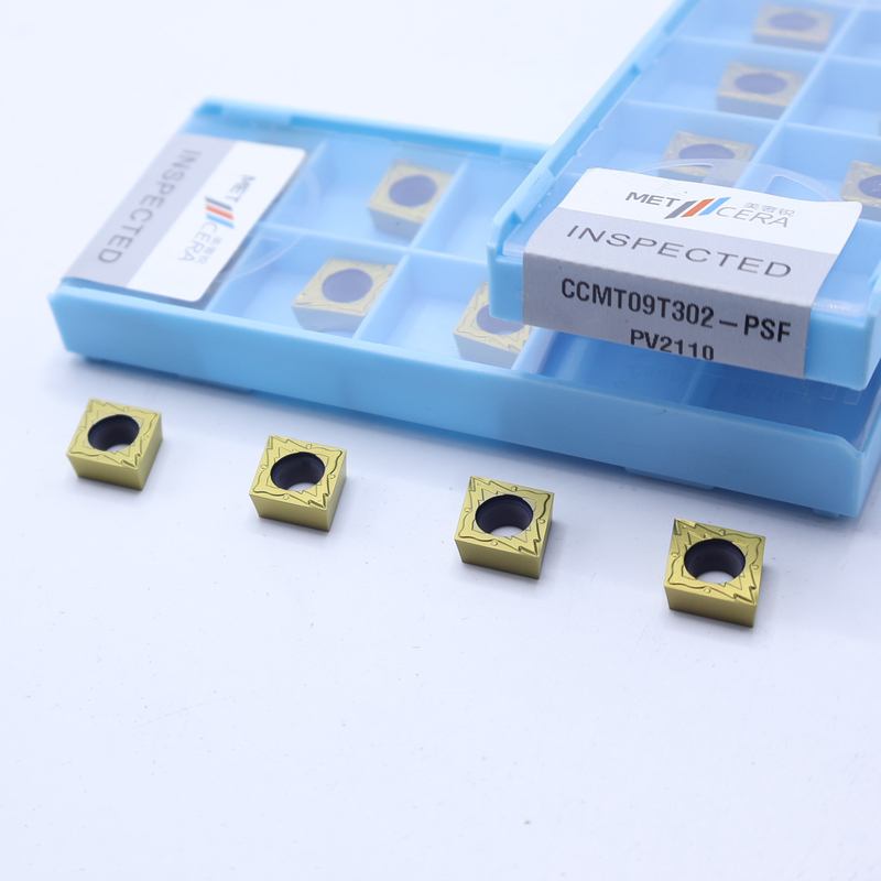 CCMT09T302 Εμφυτοποιημένο με PVD CNC Cermet Insert για εργαλεία στροφής μεταλλικών κυλινδρικών μηχανών, εργαλεία κυλινδρικών μηχανών μεταλλικών κεραμικών μηχανών, τεμαχιστή κοπής τελικής επεξεργασίας
