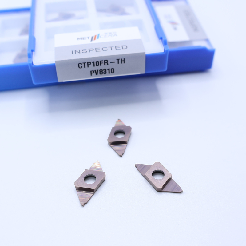 CTP10FR-TH CNC Carbide Insert For Parting Off CTP PVD Coated Indexable Inserts Right Cutting Workpiece Ατσάλι από ανοξείδωτο χάλυβα