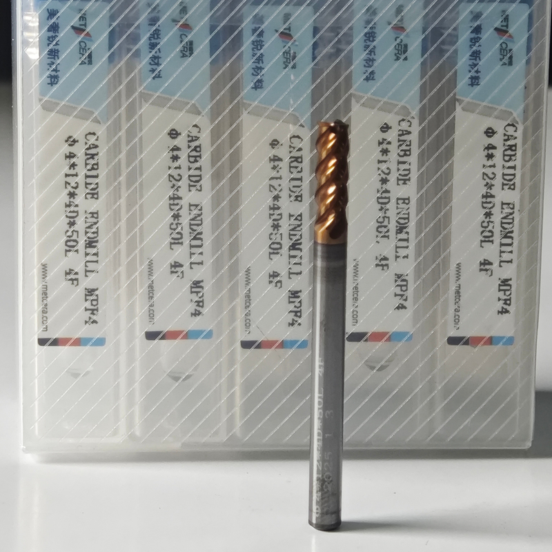 Πανεπιστημιακές 4 φλάουτες 2mm για την κοπή χάλυβα χαμηλού άνθρακα Φ2x6x4Dx50mm