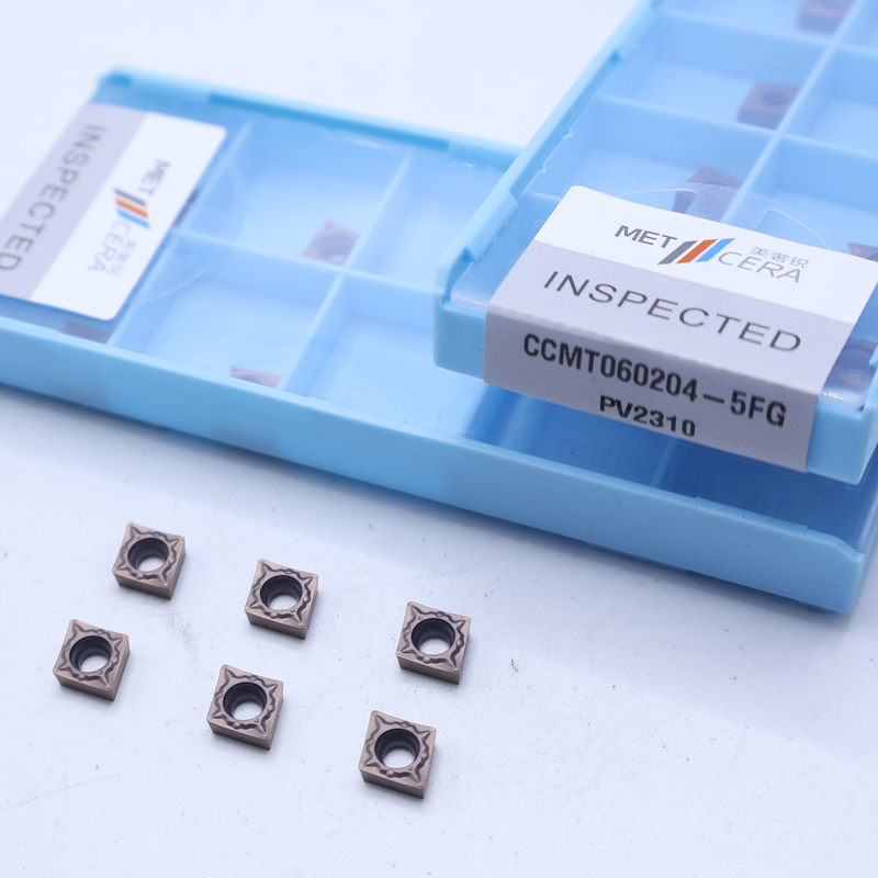 Εισαγωγές στροφής CNC υψηλής αντίστασης CCMT06-5FG CCMT09-5FG Εξωτερικές και εσωτερικές εισαγωγές στροφής