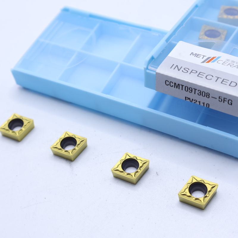 Εισαγωγές στροφής CNC υψηλής αντίστασης CCMT06-5FG CCMT09-5FG Εξωτερικές και εσωτερικές εισαγωγές στροφής