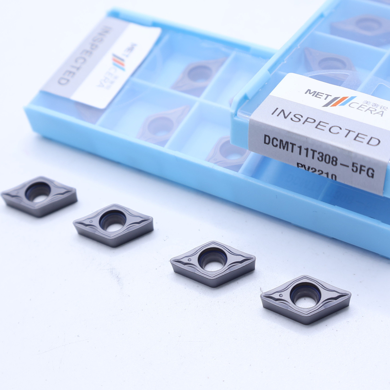 DCMT07 DCMT11 Εισαρτήματα Cermet στο 5FG Chip Breaker για εξωτερική και εσωτερική στροφή χάλυβα