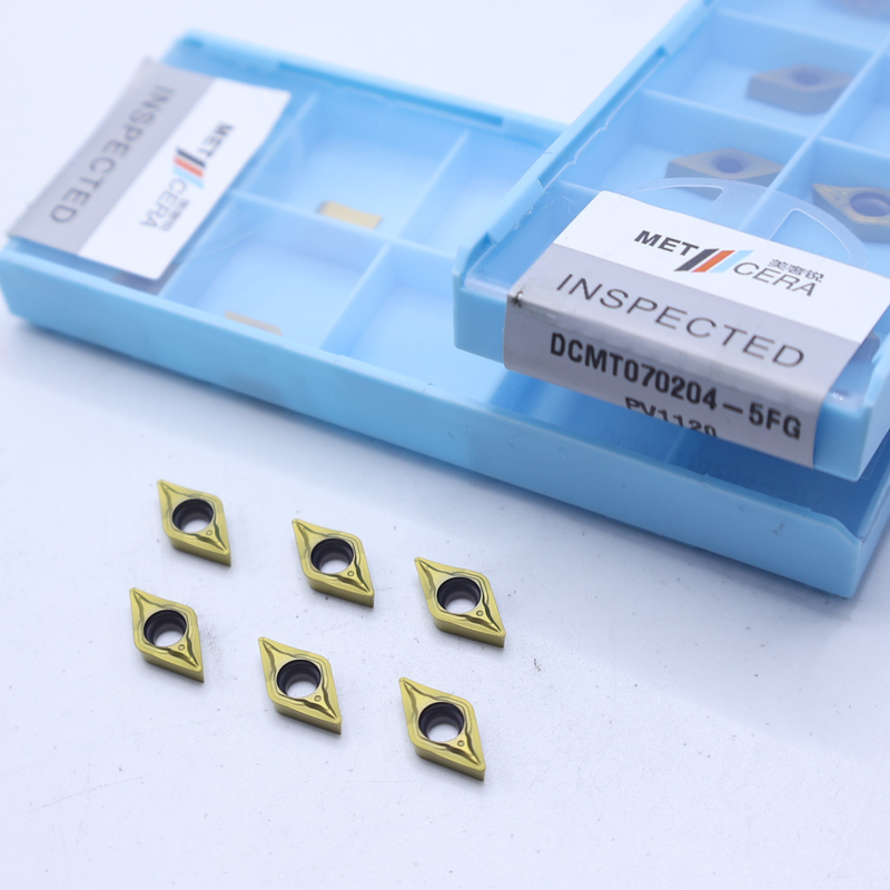 DCMT07 DCMT11 Εισαρτήματα Cermet στο 5FG Chip Breaker για εξωτερική και εσωτερική στροφή χάλυβα
