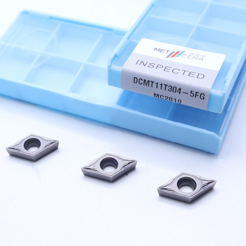 DCMT07 DCMT11 Εισαρτήματα Cermet στο 5FG Chip Breaker για εξωτερική και εσωτερική στροφή χάλυβα