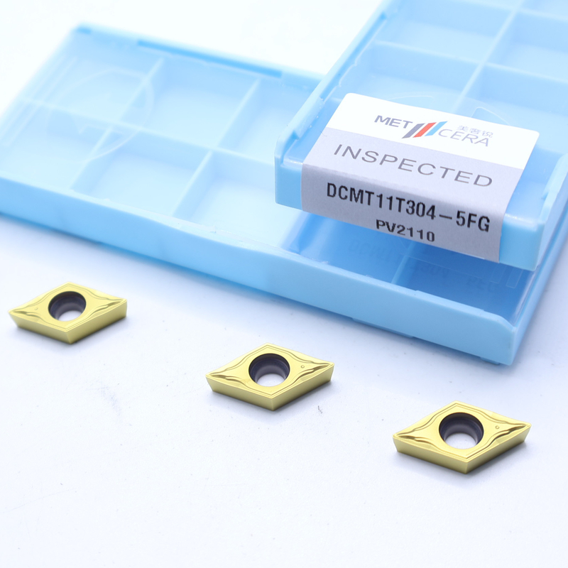 DCMT07 DCMT11 Εισαρτήματα Cermet στο 5FG Chip Breaker για εξωτερική και εσωτερική στροφή χάλυβα