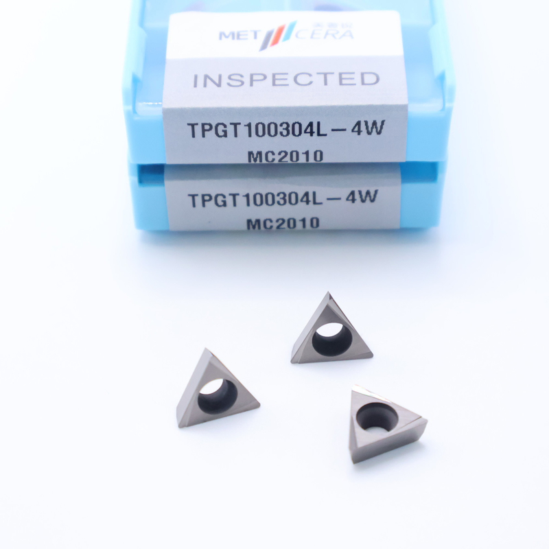 TPGT06 TPGT08 TPGT09 TPGT10 TPGT11 Εισαρτήματα στροφής CNC Cermet με μη επικαλυμμένο επικαλυμμένο 4W Chip Breaker