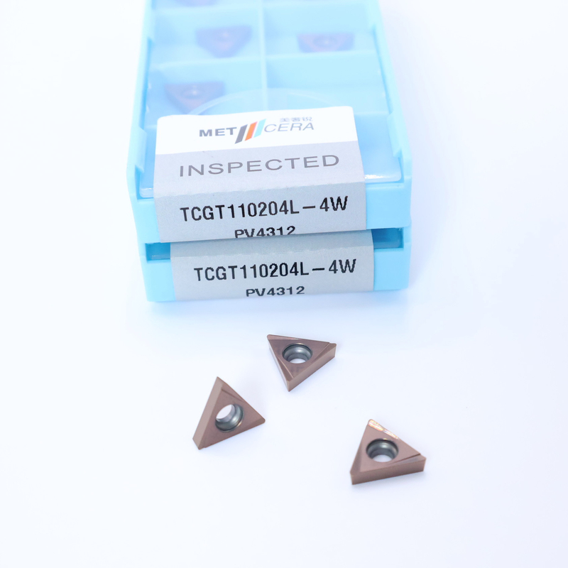 TCGT11 Carbide Turning Insets σε 4W Chip Breaker για εξωτερική και εσωτερική στροφή
