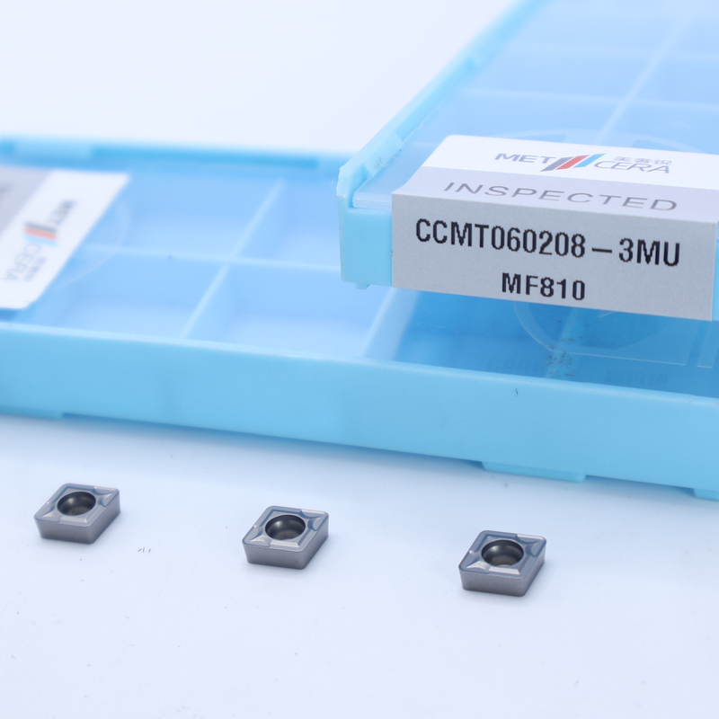 CCMT06 CCMT09 CCMT12 Εισαγωγή στροφής καρβιδίου θετική εισαγωγή με 3MU ημιτελή σκληρότητα σχιστομετρητή HRA91.8