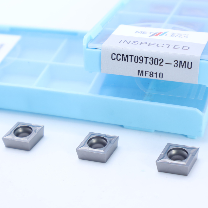 CCMT06 CCMT09 CCMT12 Εισαγωγή στροφής καρβιδίου θετική εισαγωγή με 3MU ημιτελή σκληρότητα σχιστομετρητή HRA91.8