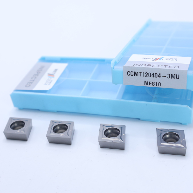 CCMT06 CCMT09 CCMT12 Εισαγωγή στροφής καρβιδίου θετική εισαγωγή με 3MU ημιτελή σκληρότητα σχιστομετρητή HRA91.8