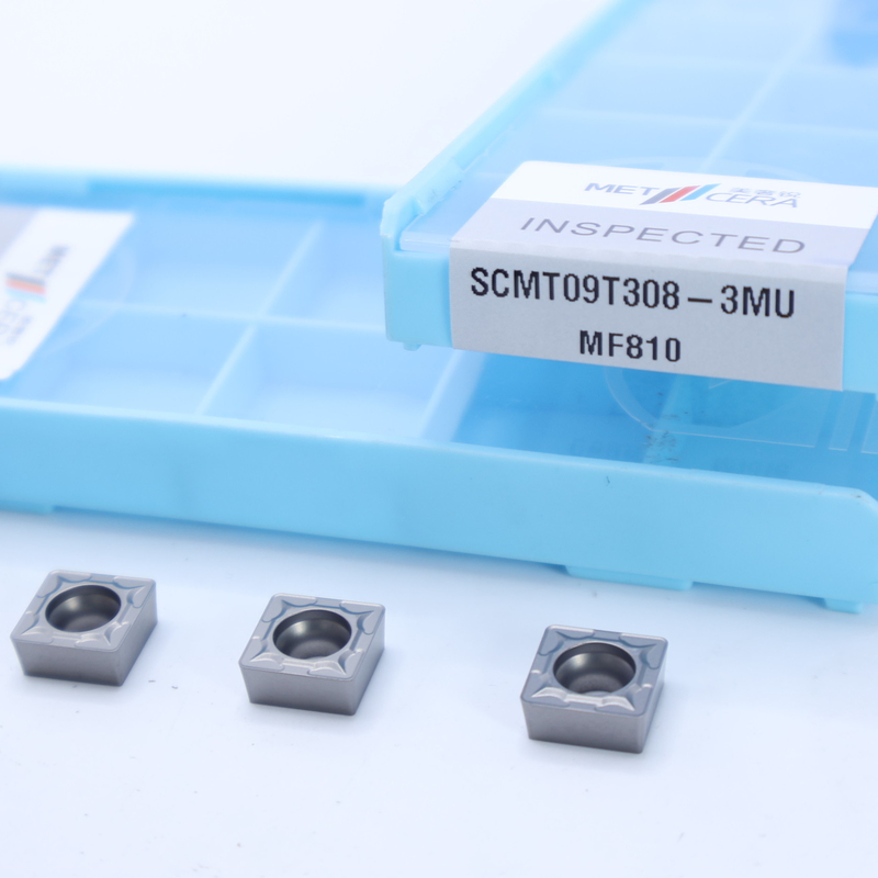 MF810 Καρβιδιοειδής Εισαγωγή Στροφής SCMT09T Αρνητική Εισαγωγή CNC με 3MU ημιτελή σπαστικό