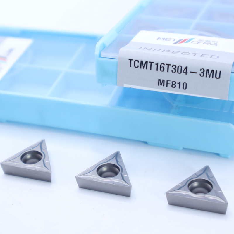Κατηγορία MF810 Σίλβερ Καρβίδιο Εισάγει ΤCMT09 TCMT11 TCMT16 θετικό CNC Εισάγει με 3MU ημιτελή σπαστικό