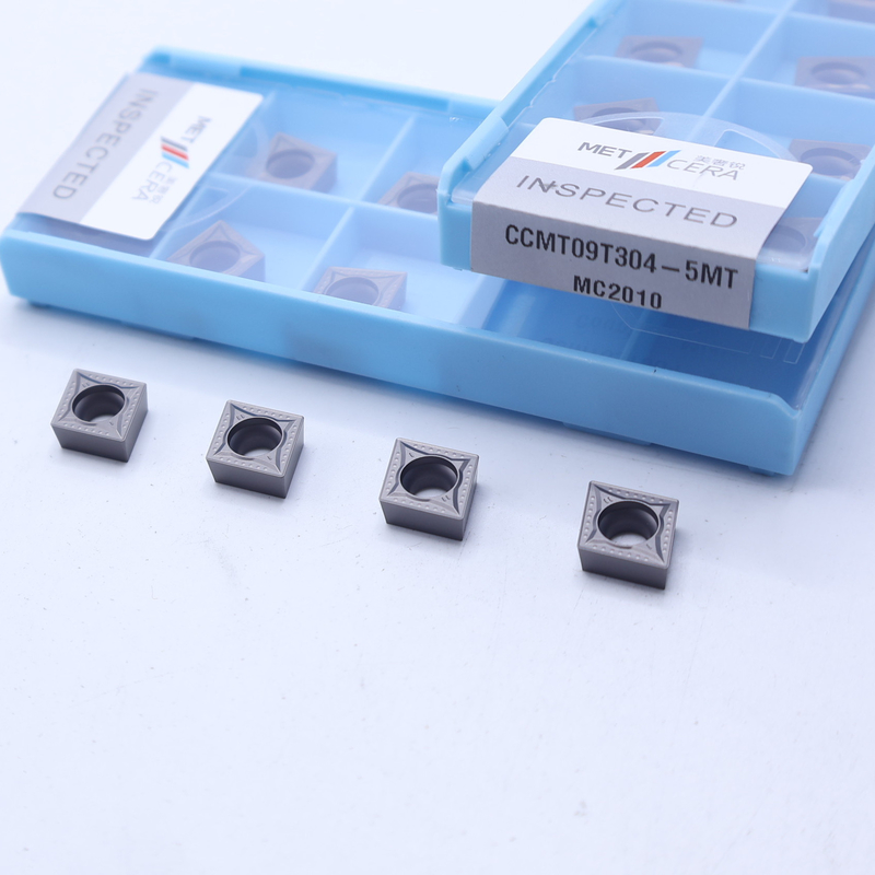 CCMT06 CCMT09 Θετικές Εισαγωγές Στροφής CNC με 5MT ημιτελή σπασίκλες, Εισαγωγή Στροφής Cermet
