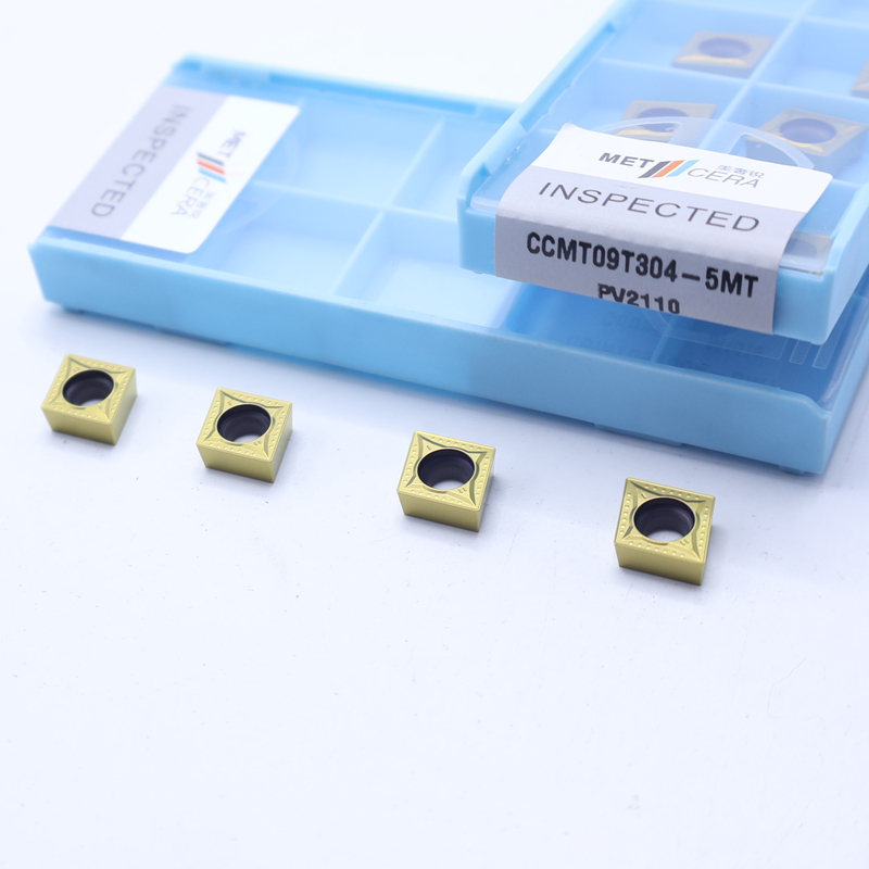 CCMT06 CCMT09 Θετικές Εισαγωγές Στροφής CNC με 5MT ημιτελή σπασίκλες, Εισαγωγή Στροφής Cermet
