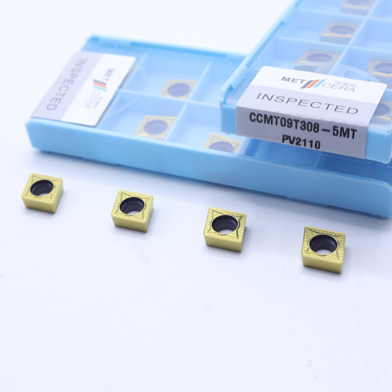 CCMT06 CCMT09 Θετικές Εισαγωγές Στροφής CNC με 5MT ημιτελή σπασίκλες, Εισαγωγή Στροφής Cermet
