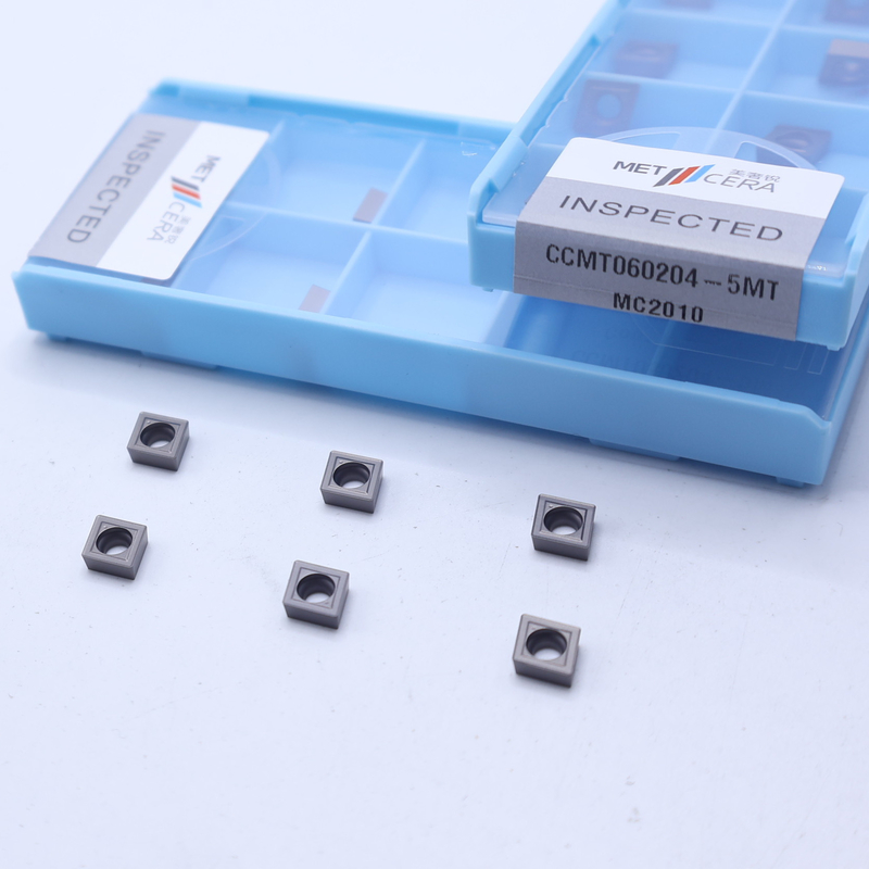 CCMT06 CCMT09 Θετικές Εισαγωγές Στροφής CNC με 5MT ημιτελή σπασίκλες, Εισαγωγή Στροφής Cermet