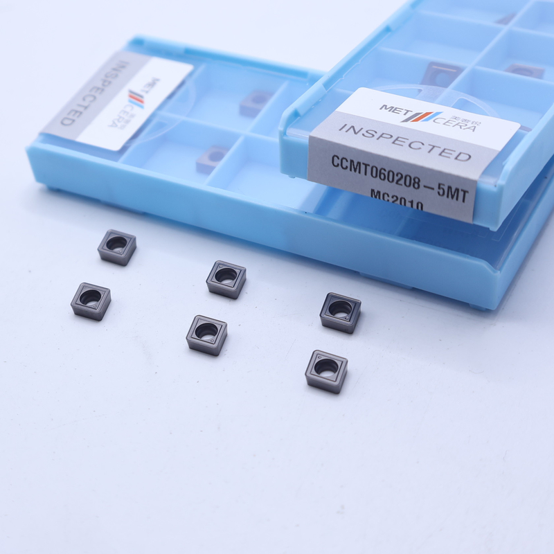 CCMT06 CCMT09 Θετικές Εισαγωγές Στροφής CNC με 5MT ημιτελή σπασίκλες, Εισαγωγή Στροφής Cermet