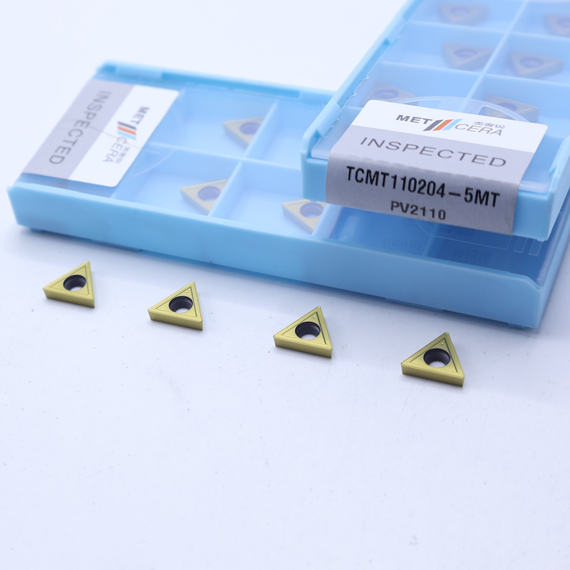 TCMT11 TCMT16 Θετικές Εισάξεις Στροφής CNC με 5MT ημιτελή σπαστικές μηχανές, Εισάκτη Στροφής Cermet