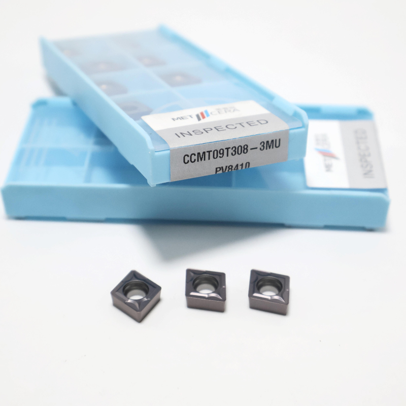 CCMT0602 CCMT09T3 CCMT1204 Ενθέματα τόρνευσης καρβιδίου για χάλυβα, ανοξείδωτο χάλυβα, ένθετο με επίστρωση PVD σε chipbreaker 3MU