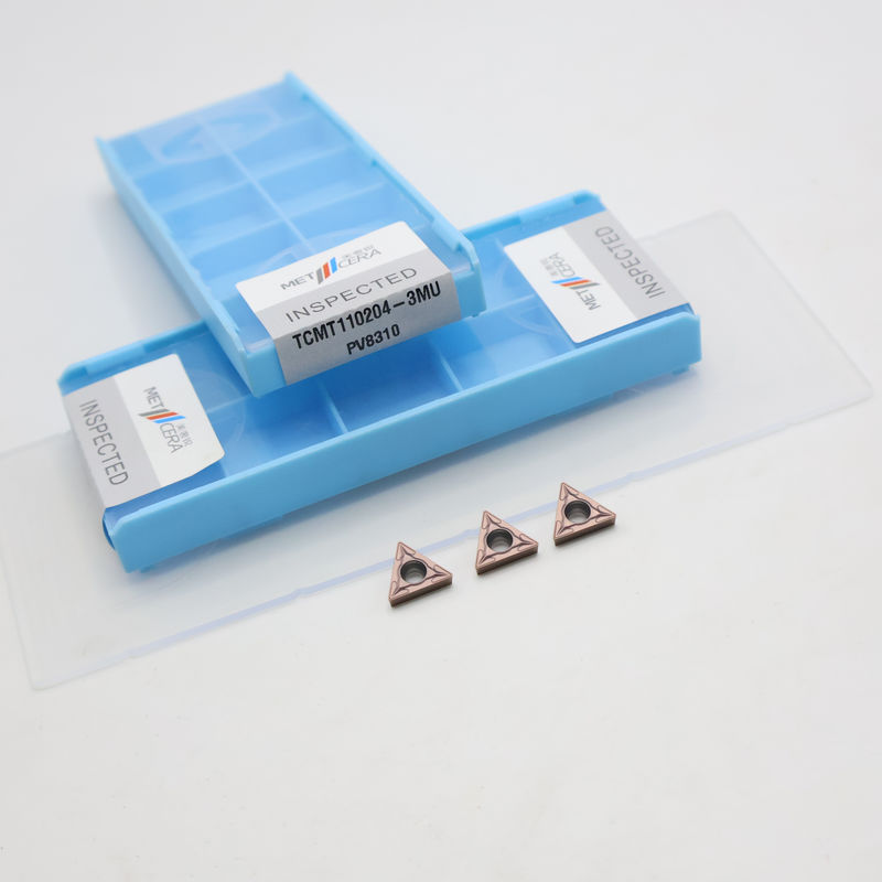 Επικάλυπτο καρβίδιο στροφή εισαγωγή TCMT09 TCMT11 TCMT16 θετική CNC εισαγωγή με 3MU ημιτελή σπαστικό