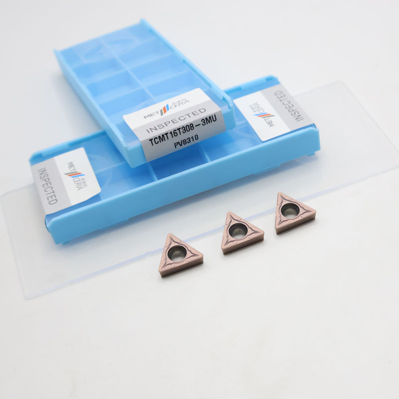 Επικάλυπτο καρβίδιο στροφή εισαγωγή TCMT09 TCMT11 TCMT16 θετική CNC εισαγωγή με 3MU ημιτελή σπαστικό