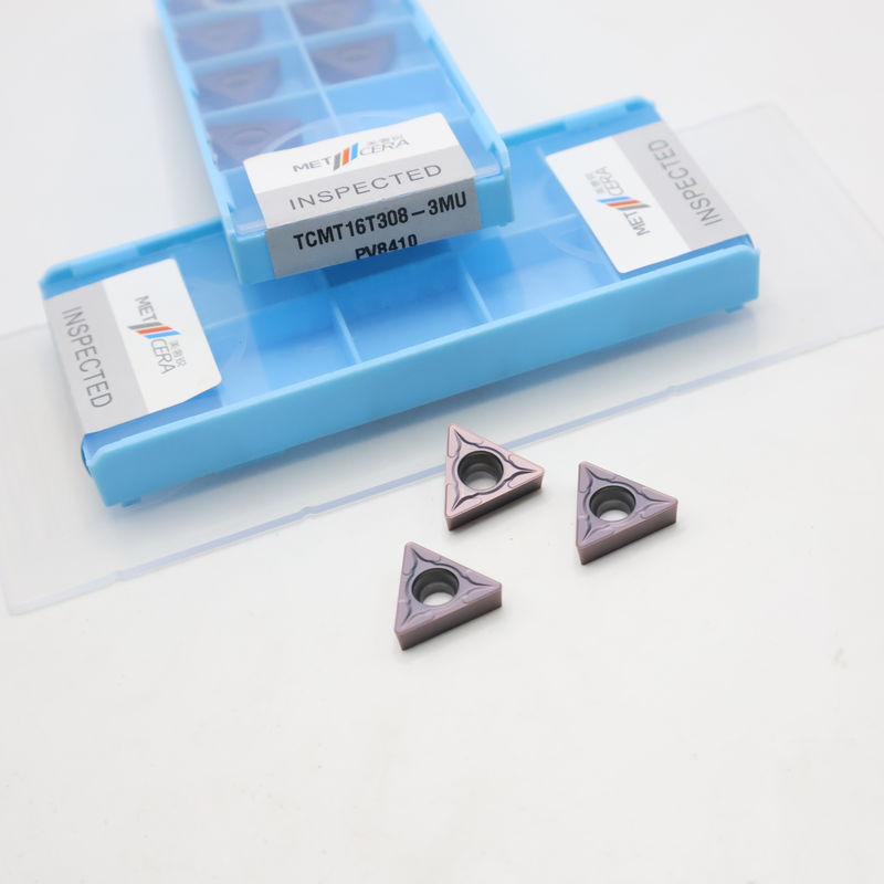 Επικάλυπτο καρβίδιο στροφή εισαγωγή TCMT09 TCMT11 TCMT16 θετική CNC εισαγωγή με 3MU ημιτελή σπαστικό